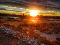 Lake Tyrell  Lake Tyrell Vic : 2018, Lake Tyrell, Sunset