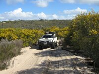 Border Tk, The Gums campsite, Terry's navara