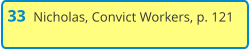 33  Nicholas, Convict Workers, p. 121